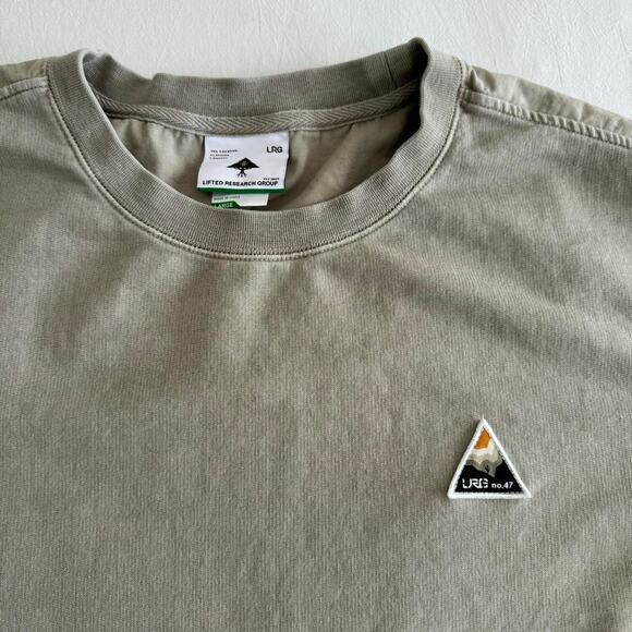 Vintage 90s Lifted Research Group Mens Green Crew Pullover Sweater Size Large - Picture 7 of 7